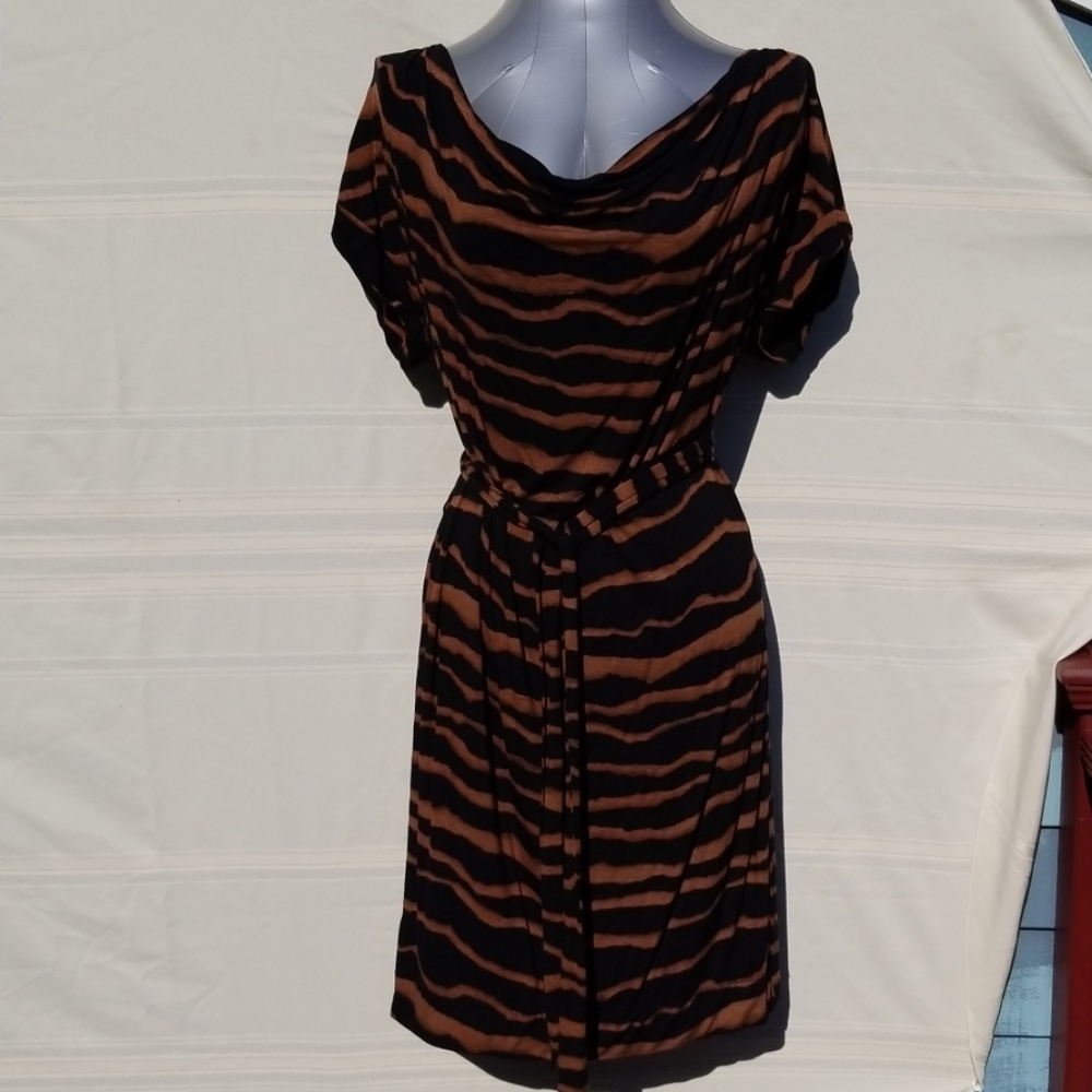 Loft tiger print jersey dress